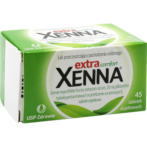 Xenna Extra Comfort 45 tabletek na zaparcia, POLSKA APTEKA W UK